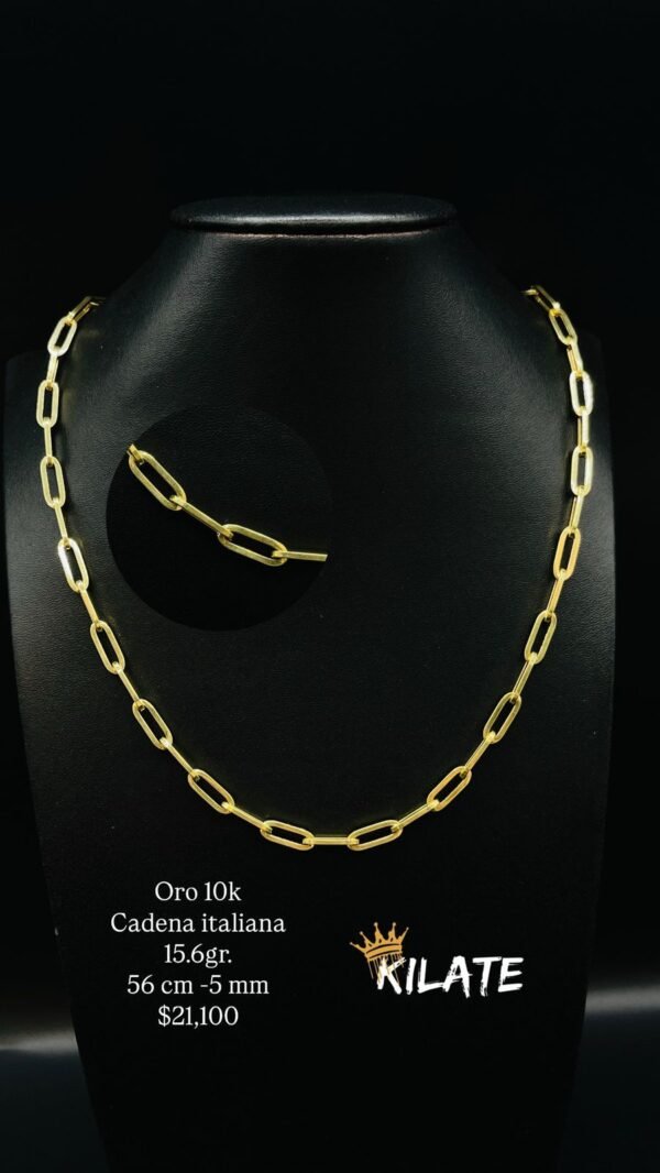 Oro 10k Cadena italiana