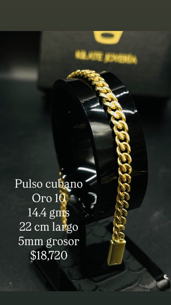 Pulso cubano Oro 10