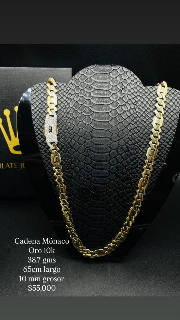 Cadena Mónaco Oro 10k