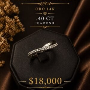 MEDIA CHURUMBELLA ORO 14 K .40 СТ DIAMOND