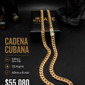 CADENA CUBANA Italiana Oro 10k