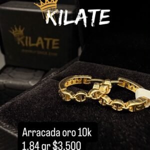 Arracada oro 10k