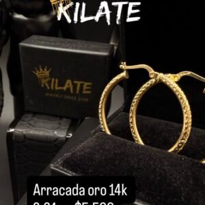 Arracada oro 14k