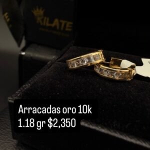 Arracadas oro 10k