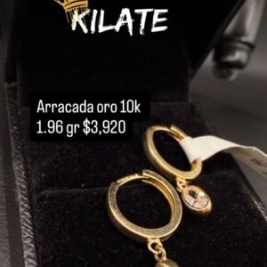 Arracada oro 10k