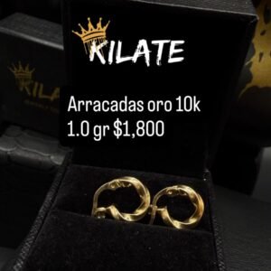 Arracadas oro 10k