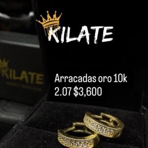Arracadas oro 10k