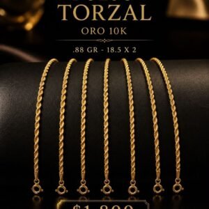 PULSO TORZAL ORO 10K