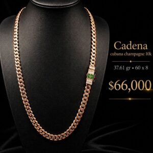 Cadena cubana champagne 10k