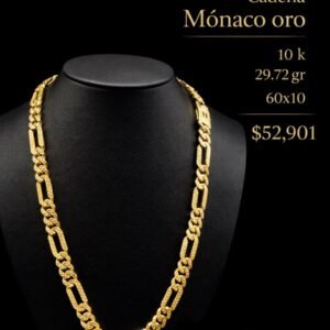 Cadena Mónaco oro 10 k
