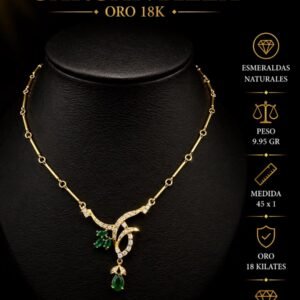 GARGANTILLA - ORO 18K ESMERALDAS NATURALES