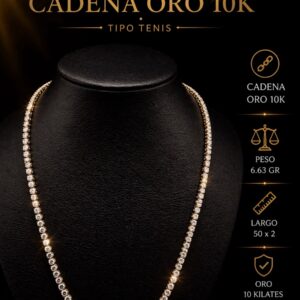 CADENA ORO 10K TIPO TENIS CADENA ORO 10K