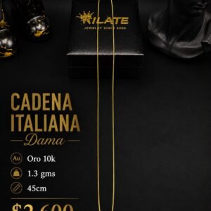 CADENA ITALIANA -Dama  Oro 10k