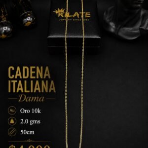 CADENA ITALIANA -Dama  Oro 10k