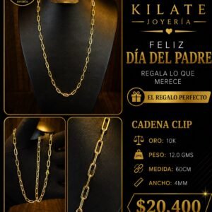 CADENA CLIP TORO: 10K