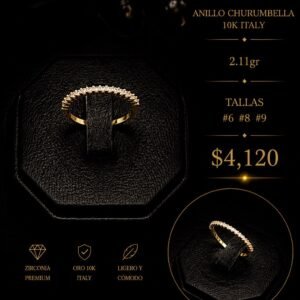 ANILLO CHURUMBELLA ORO 10K