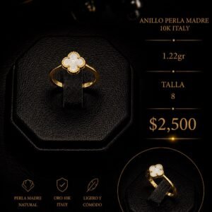 ANILLO PERLA MADRE ANILLO PERLA MADRE 10K ITALY ITA